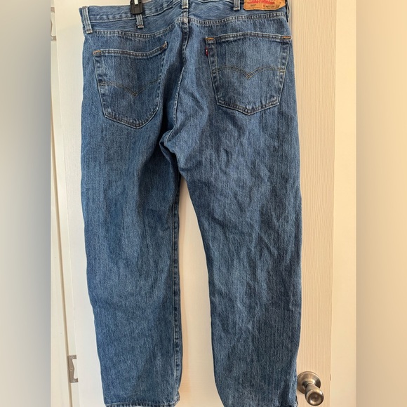 Levi's 501 Red Tag Button Up Fly Classic Blue Denim Jean 40 x 29 - Picture 5 of 9